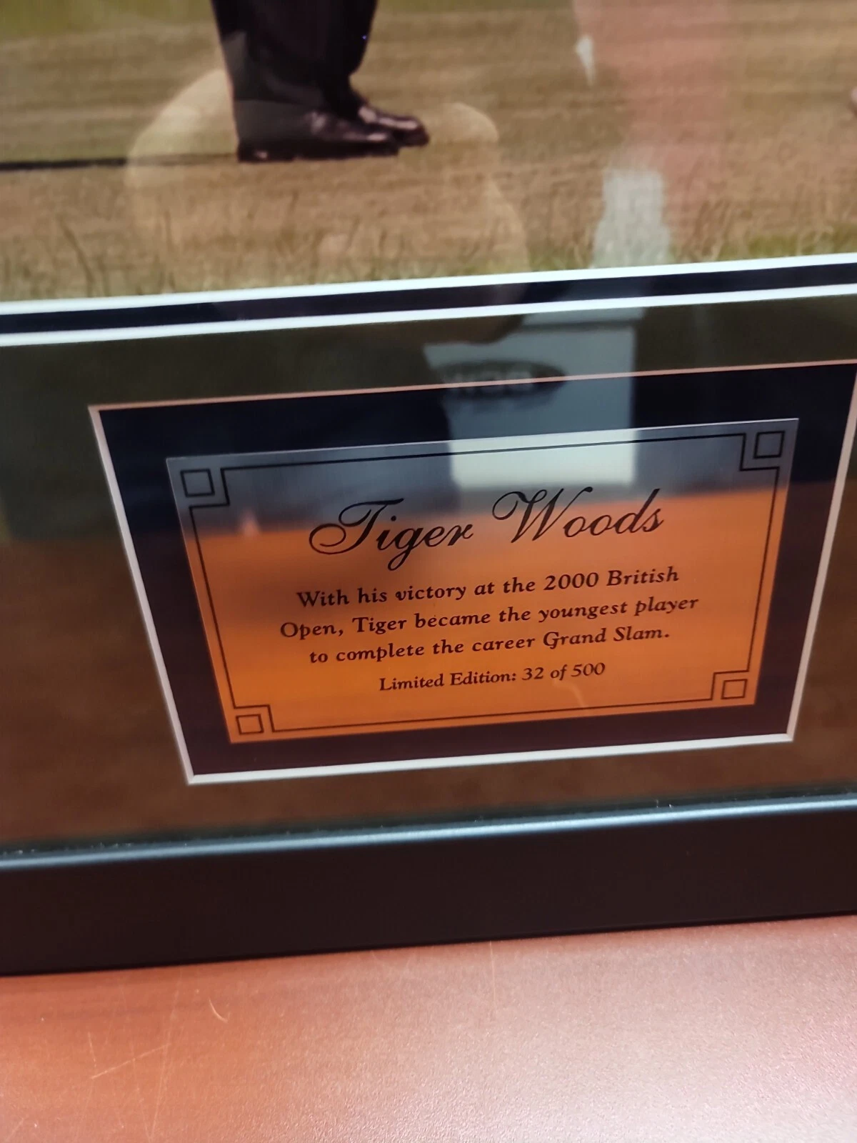 UDA Tiger Woods Signed 16x20 Framed 2000 British Open Photo 32/500 RARE BECKETT - Image 7