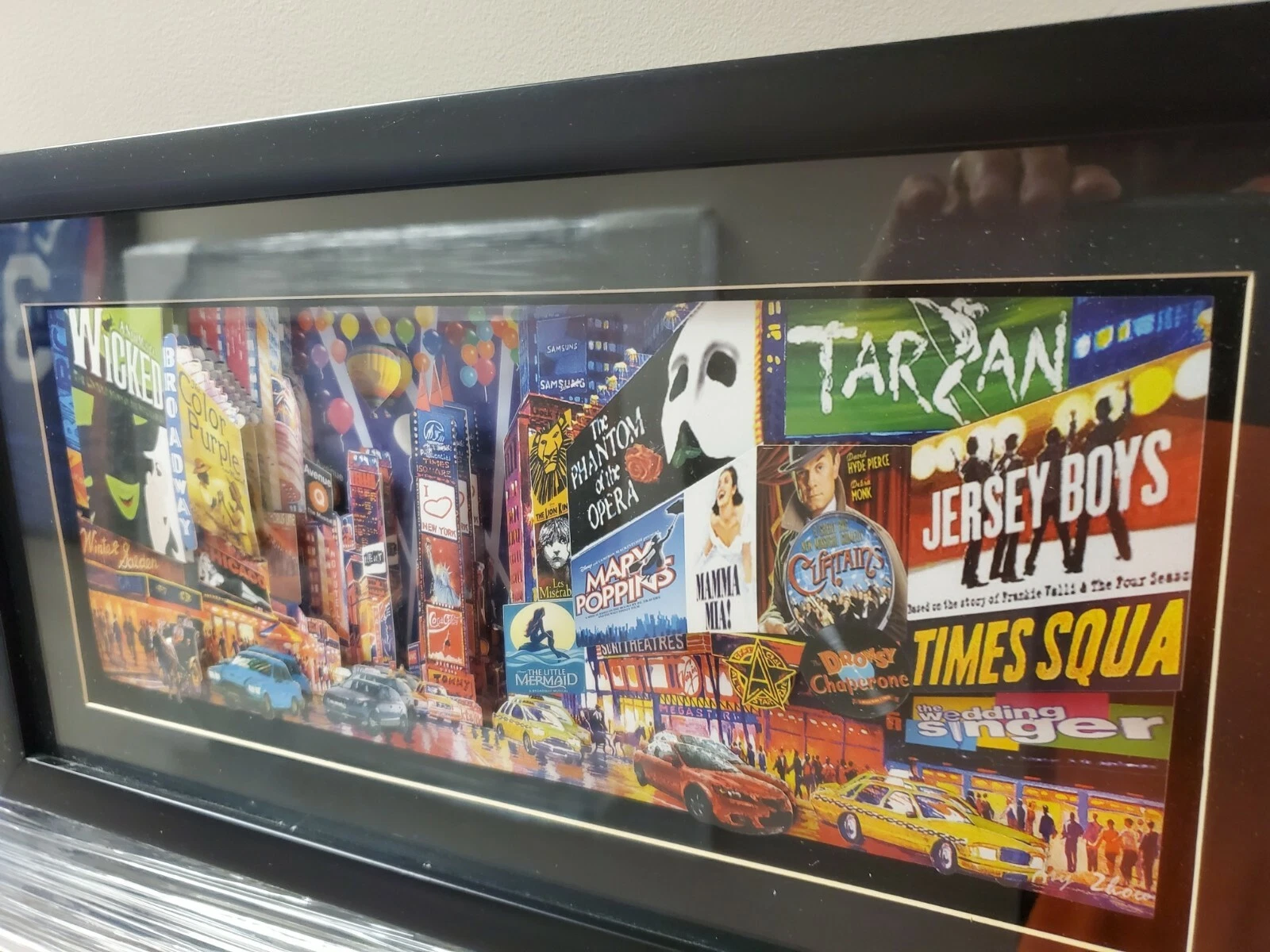 Broadway Theatre district Pop-UP Art 3D Art piece framed. - Image 2