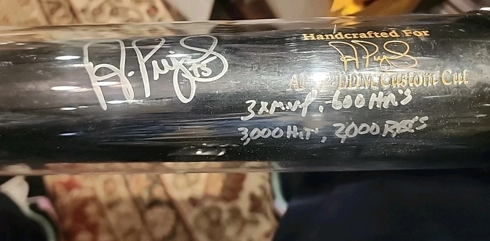 Albert Pujols Signed With Stats Murucci Game Used Baseball Bat 4/21/2021 Angels