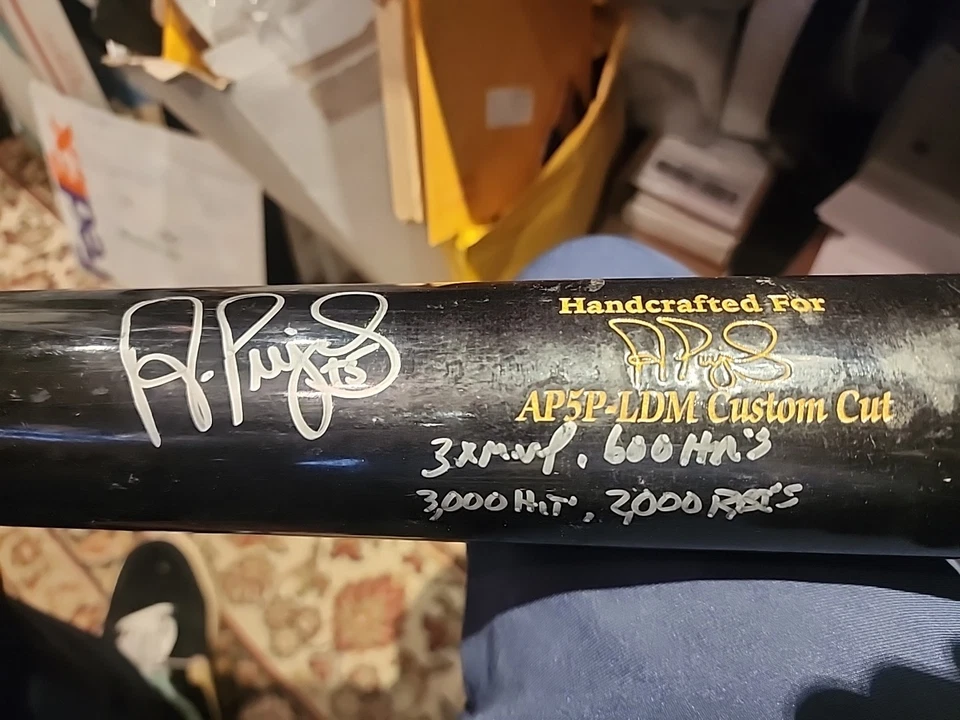Albert Pujols Signed With Stats Murucci Game Used Baseball Bat 4/21/2021 Angels - Image 4