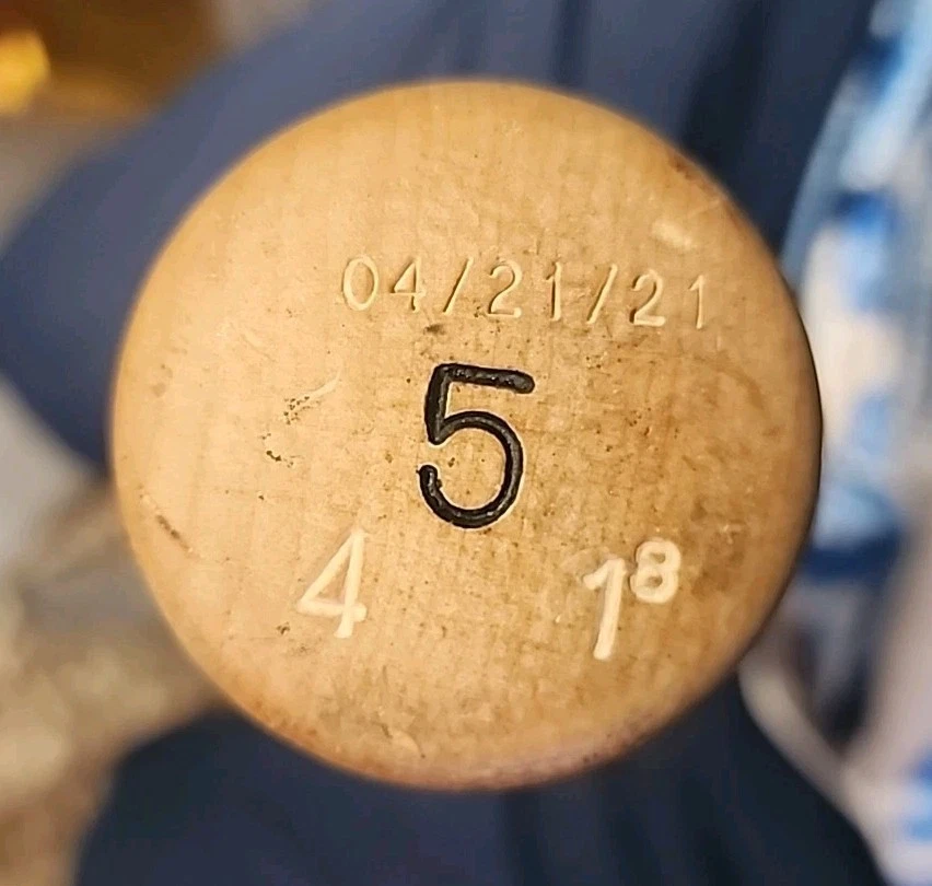 Albert Pujols Signed With Stats Murucci Game Used Baseball Bat 4/21/2021 Angels - Image 6